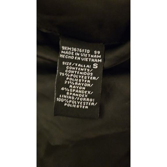 Willi Smith Leopard Print Coat Womens Size S Black Gray Jacket Belted Lined - Picture 11 of 11